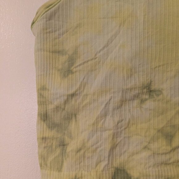 Lululemon Ebb to Street Cropped Racerback Tank Top 8 Marble Dye Wasabi Tie Dye - Picture 7 of 9